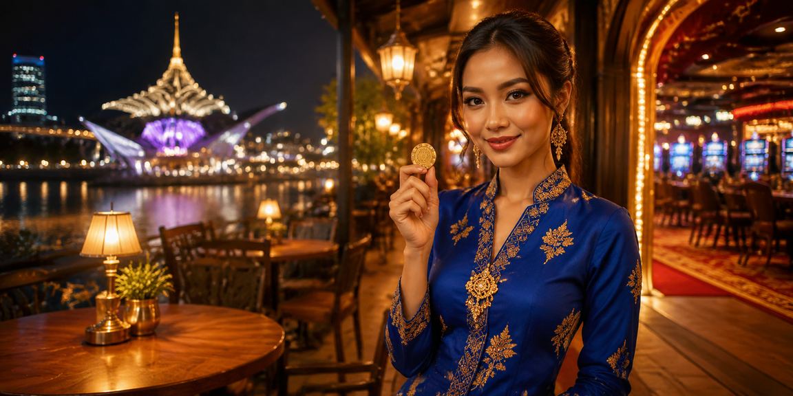 Suasana hiburan kasino dalam talian di Kuching dengan sentuhan budaya tempatan baju kurung